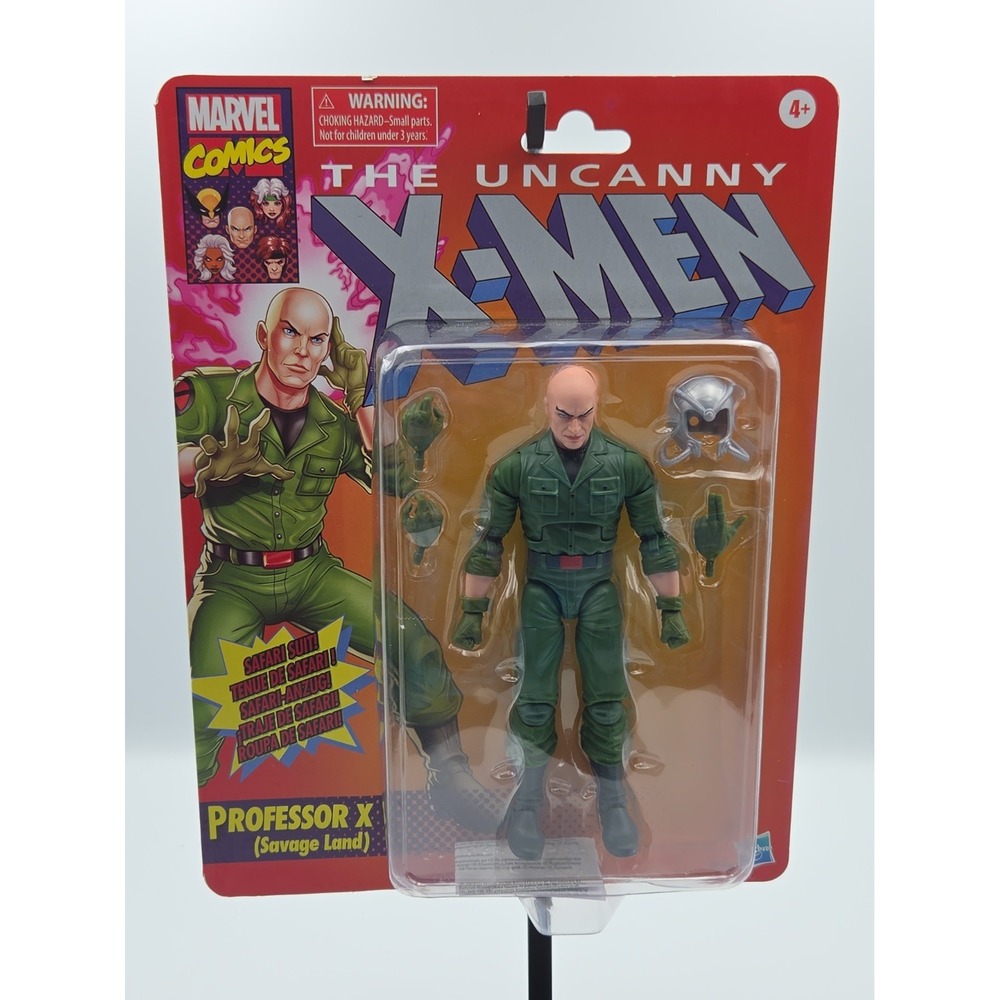Marvel Legends Uncanny X-Men Retro Card Professor X Savage Land 6" Figure New